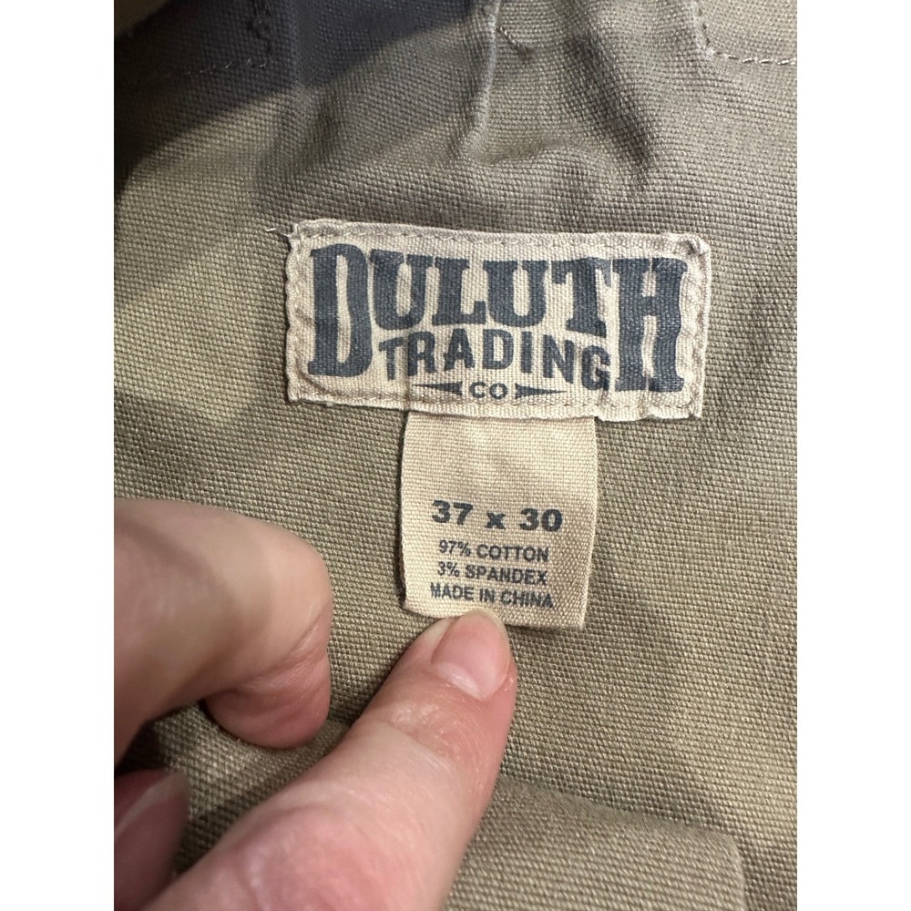Duluth Trading Co Flex Fire Hose Cargo Pants Bundle Mens 37x30 Khaki Brown 2pk - Picture 3 of 8